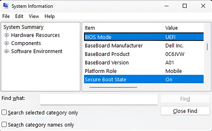 Secure Boot function