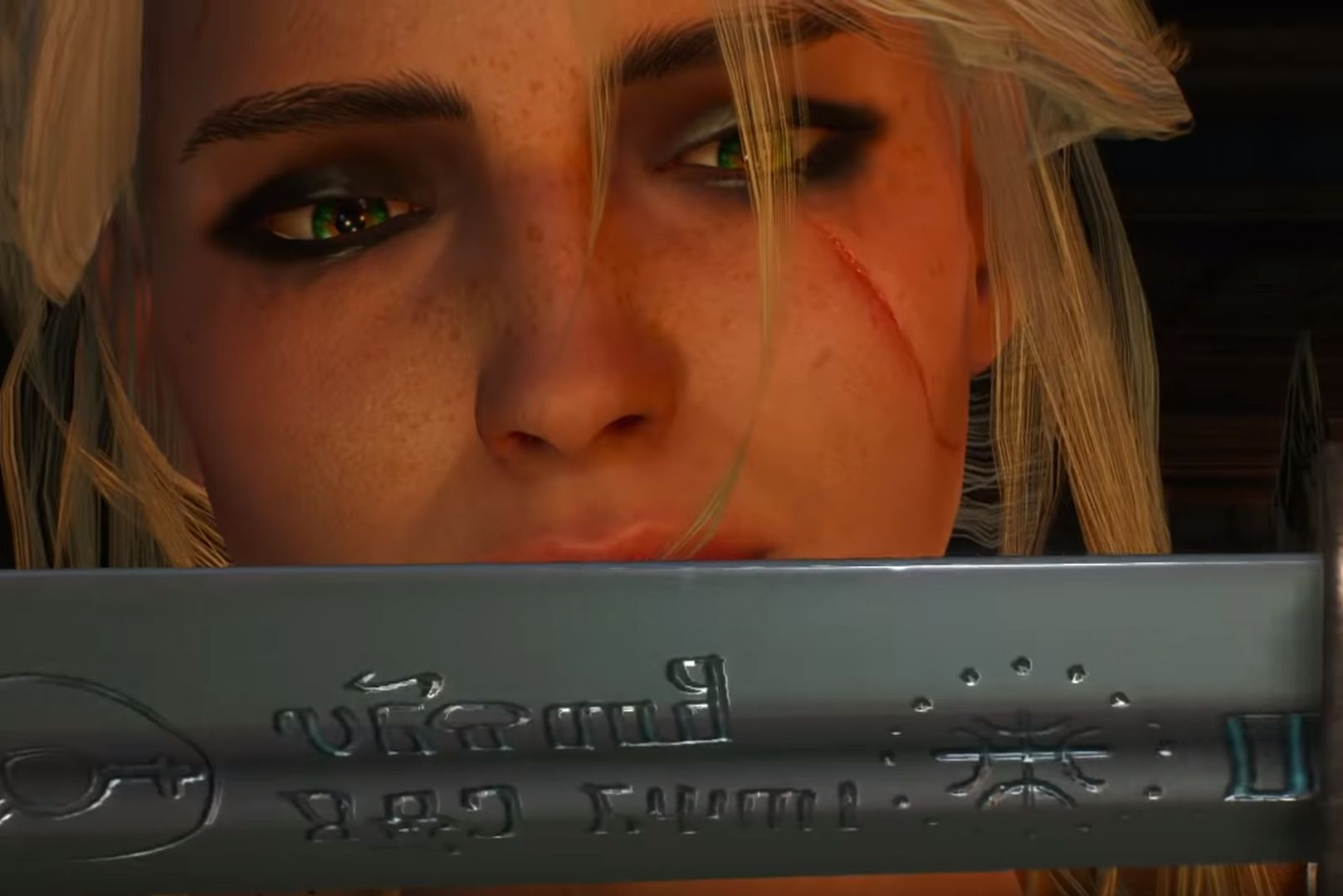Geralt and Ciri in the epilogue of The Witcher 3: Wild Hunt