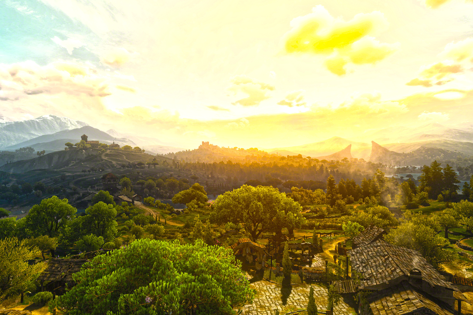 Geralt's vineyard in Toussaint from the Blood and Wine expansion
